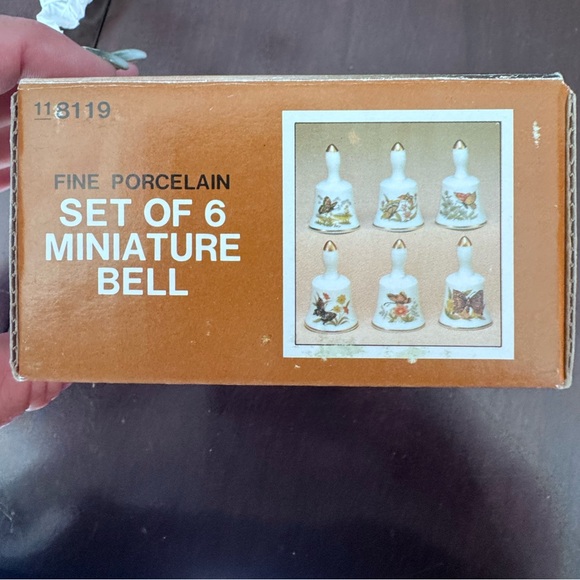 Vintage Sears Fine Porcelain Miniature Bells Set of 6 - Picture 3 of 4